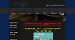 Desktop Screenshot of lederwarenparmentier.be